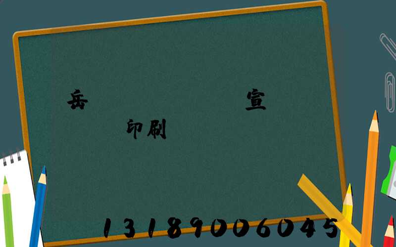 岳陽(yáng)宣傳冊(cè)印刷設(shè)計(jì)
