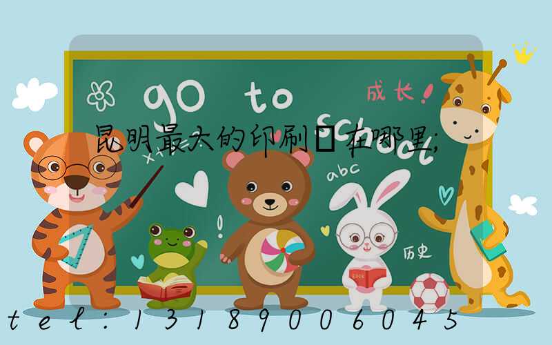 昆明最大的印刷廠在哪里