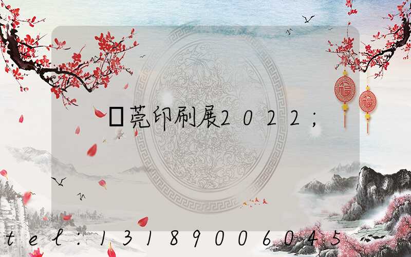 東莞印刷展2022