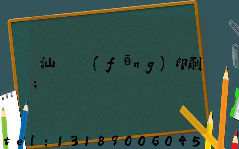 汕頭東風(fēng)印刷