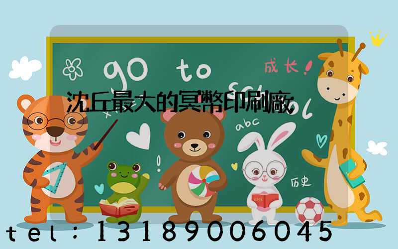 沈丘最大的冥幣印刷廠