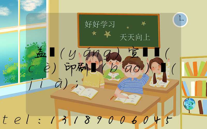 益陽(yáng)宣傳冊(cè)印刷報(bào)價(jià)